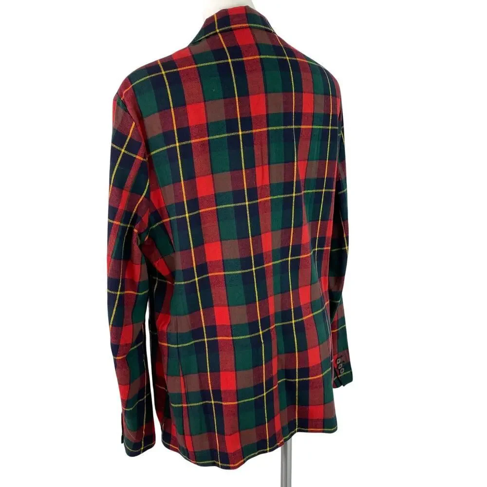 Polo Ralph Lauren Blazer Jacket Plaid Cotton Ultra Lightweight Men's Size XL